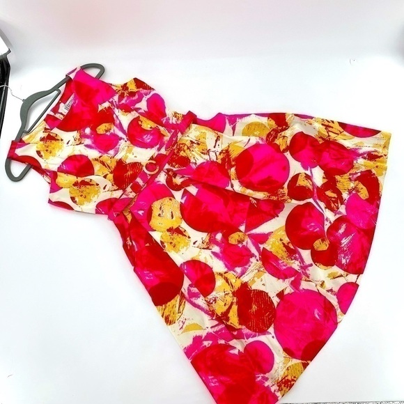 Julian Taylor New York Belted midi Dress Sz 8 - Picture 9 of 11